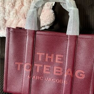 Marc Jacobs Red Leather Tote Bag